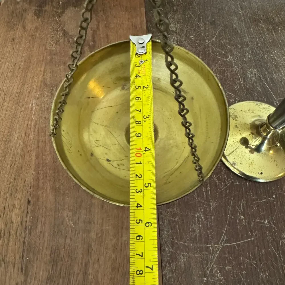 Vintage Solid Brass beam balance scale Distressed Decor Office‎ Classroom